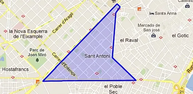 sant antoni map